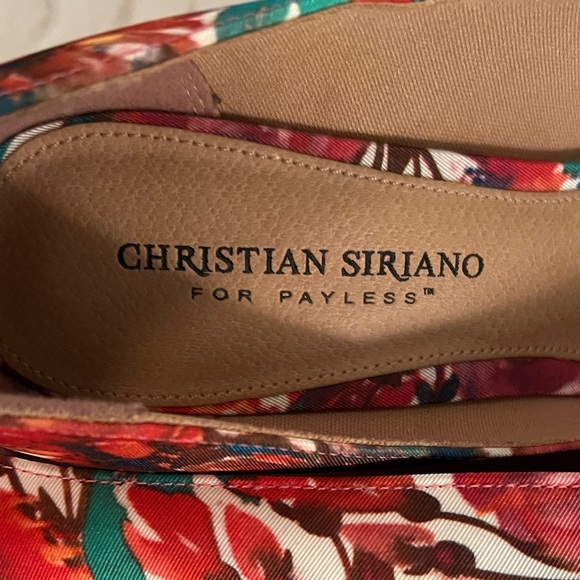 Christian Siriano floral heels size 8W - Picture 11 of 13